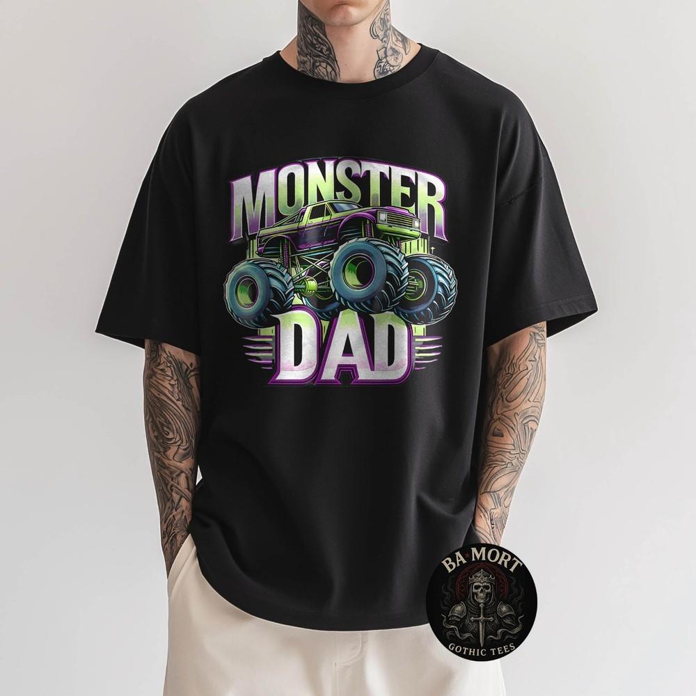 

Monster Dad Big Truck Fathers Day Gift TShirt Unisex T-Shirt XL