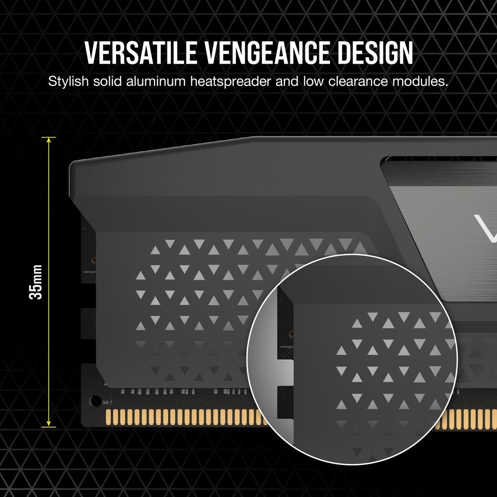 Corsair Paměť stolního počítače VENGEANCE DDR5 Series AMD EXPO Paměťová sada Intel XMP 48GB Černá x CMK48GX5M2B6000Z30 DDR5-6000MHz & [24GB 2]