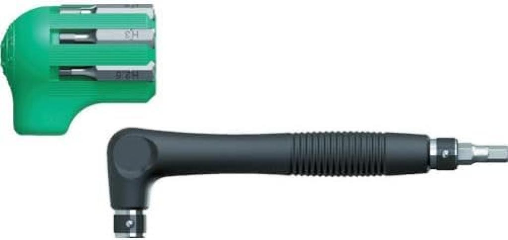 Annex Driver and Flathead Set, L-Handle, Hex, Phillips, Bits, 7-Piece Set, No. 6070-H
