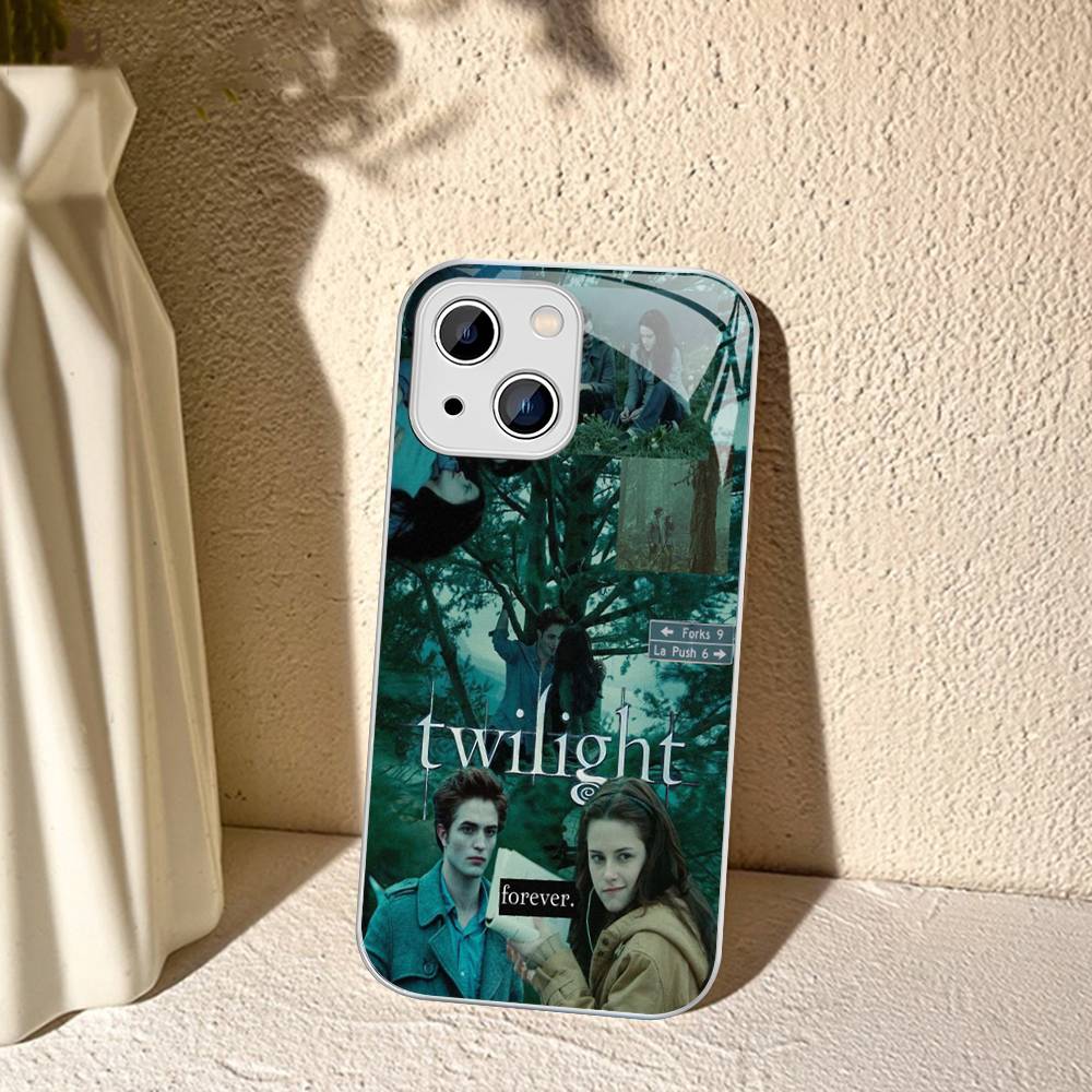 TV Twilight Isabella Edward Cullen Tempered Glass For Iphone 14 13 12 11 Pro Mini XS MAX 14Plus X XS XR Cover