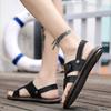 Fashion FUQIAO Summer New Style Men's Sandals Leather Soft Bottom Leisure Men Shoes Sandals Recommend Zandalias Para Hombre Verano