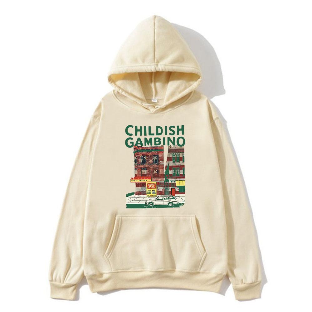 Childish Gambino Hoodies Ropa Hombre Long Sleeve Men Women Hooded Sweatshirts Sudaderas Fall Fleece Graphic Print