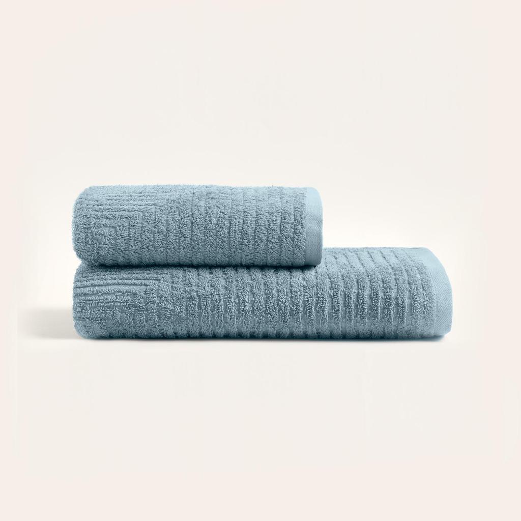 Likya Jacquard Straight Striped 2 Pieces Towel Set, Cotton Face Hand Towels,Soft Cotton Face Towel, Soft Hand Towel, Cotton Hand Towel