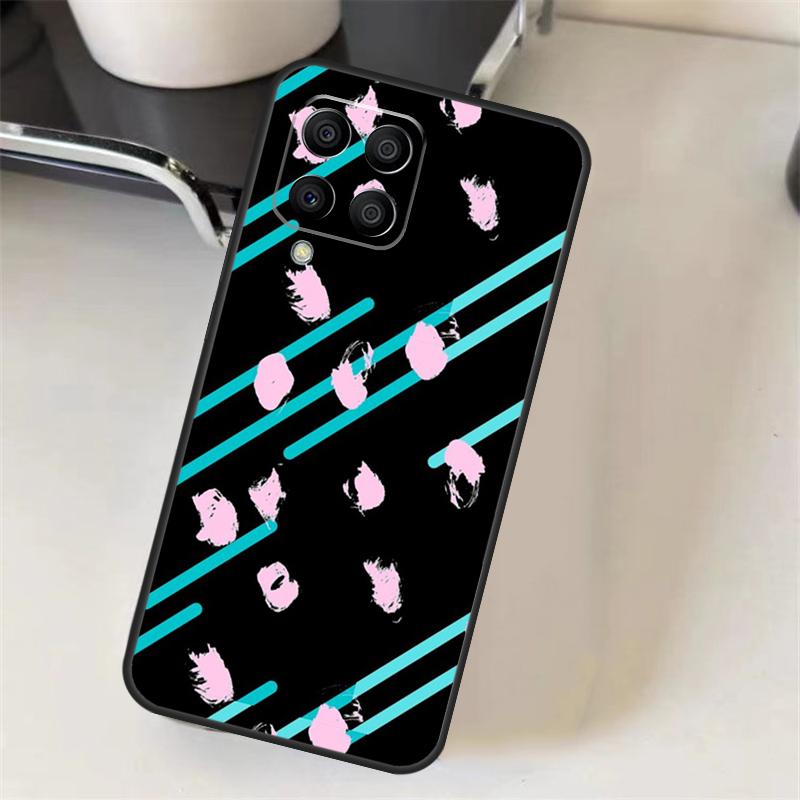 Polka Dots Lines Abstract Art Case For Samsung Galaxy M16 M36 M56 M33 M53 M13 M12 M32 M52 M20 M15 M55 M31 M14 M35 M34 M54