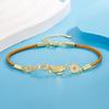 Year After Year Fish: Retro Gold Coin & Koi Bracelet with Brown Rope - New Chinese Style for Women