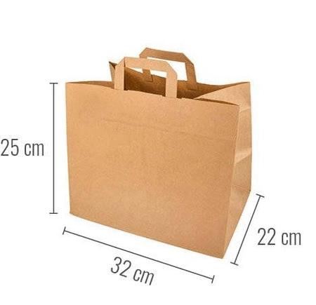 Block Paper Bag 32X22X25 With Handle