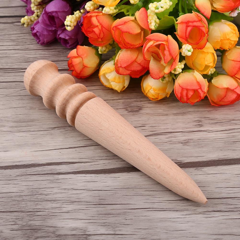 Wood Leather Craft Slicker Leather Polished Burnishing Tool Kit (Cone Type)