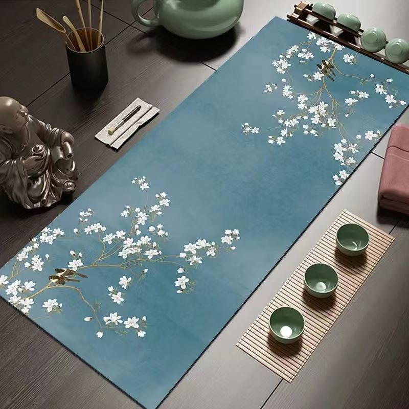 Household Teacup, Tea Table Mat, Kitchen Diatom Mud Drain Mat, New Chinese Long Coffee Table, Thermal Insulation and Absorbent Tablecloth, Spot