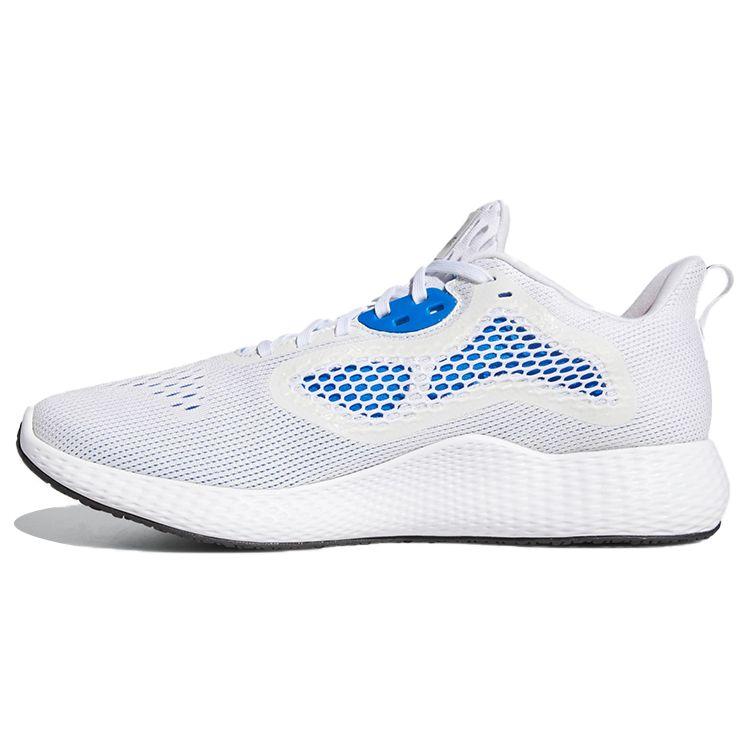 Adidas Edge Rc 3 Round Toe Lace-Up Fabric Breathable Low-Top Running Shoes Men Sneakers White Blue EG1418