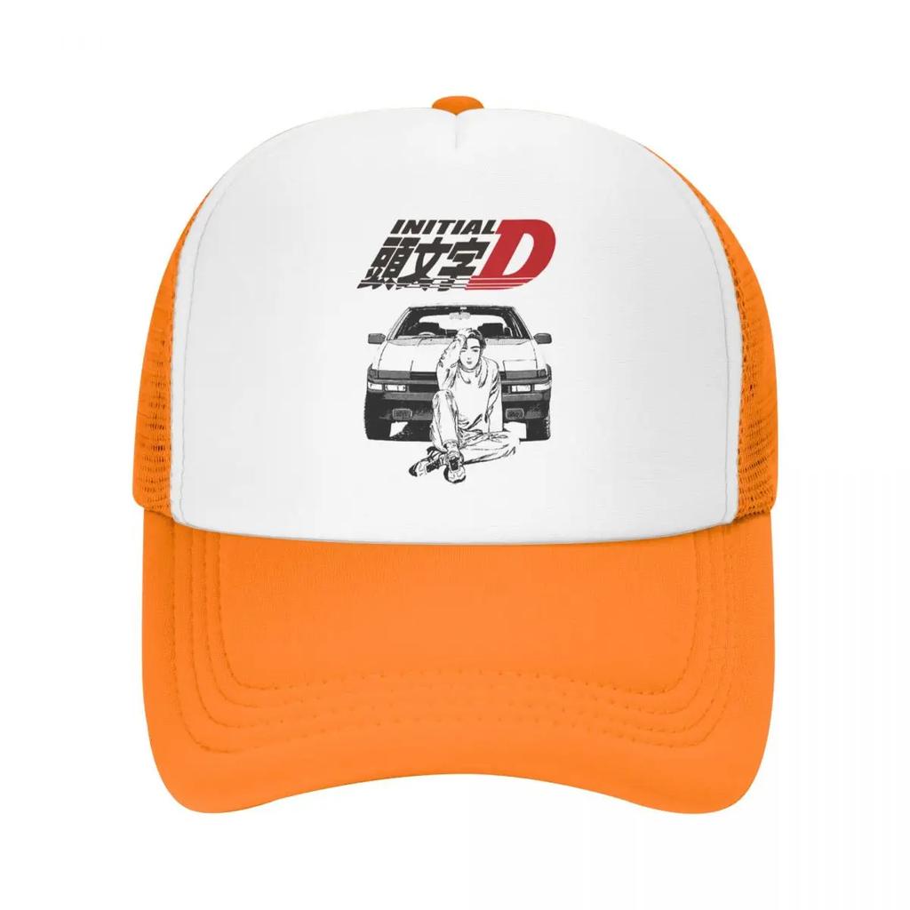 Custom Anime Initial D Trucker Hat Women Unisex Adjustable Unisex Baseball Cap Hip Hop Dad Hat