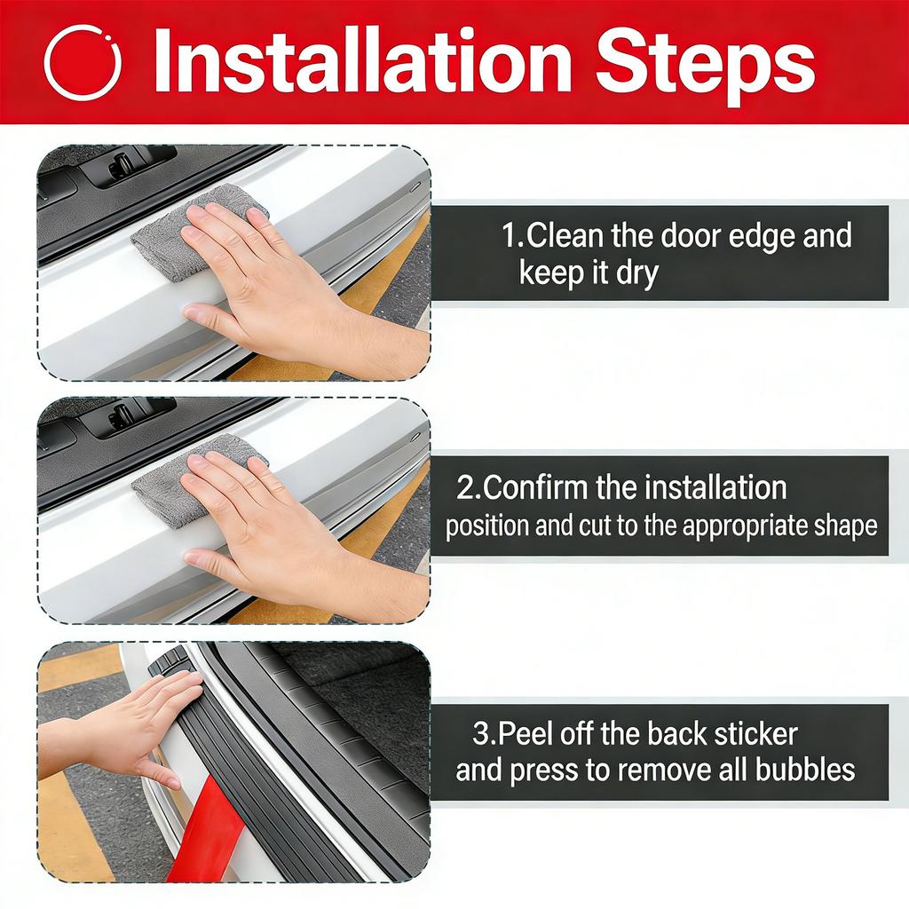 Quick Install Rubber Bumper Protectors for Various Car Models Scratch Resistant Anti-Collision Strips Universal