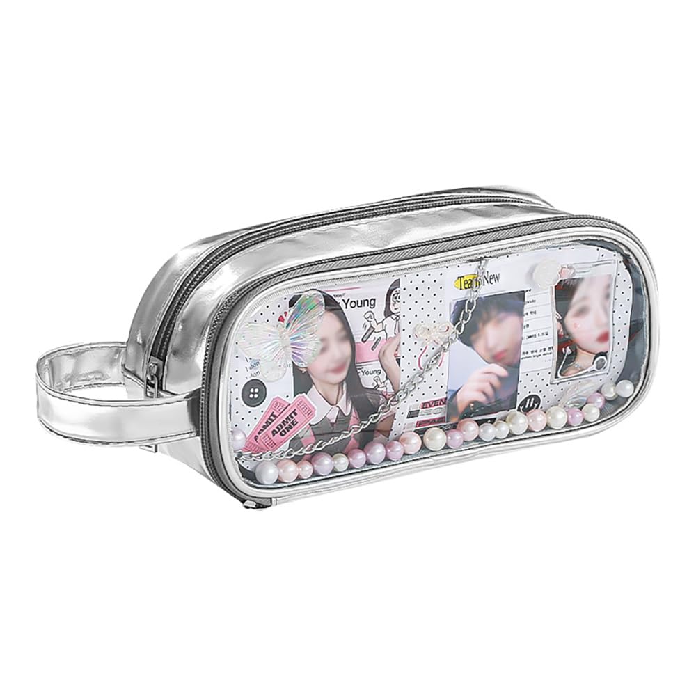 

Nekosennin Pencil Pencil Pen Holder with Pencil Pen Perfect for School Small Item Large Style Pen Case Case, Case, Zipper, Case, Pouch, Simple,