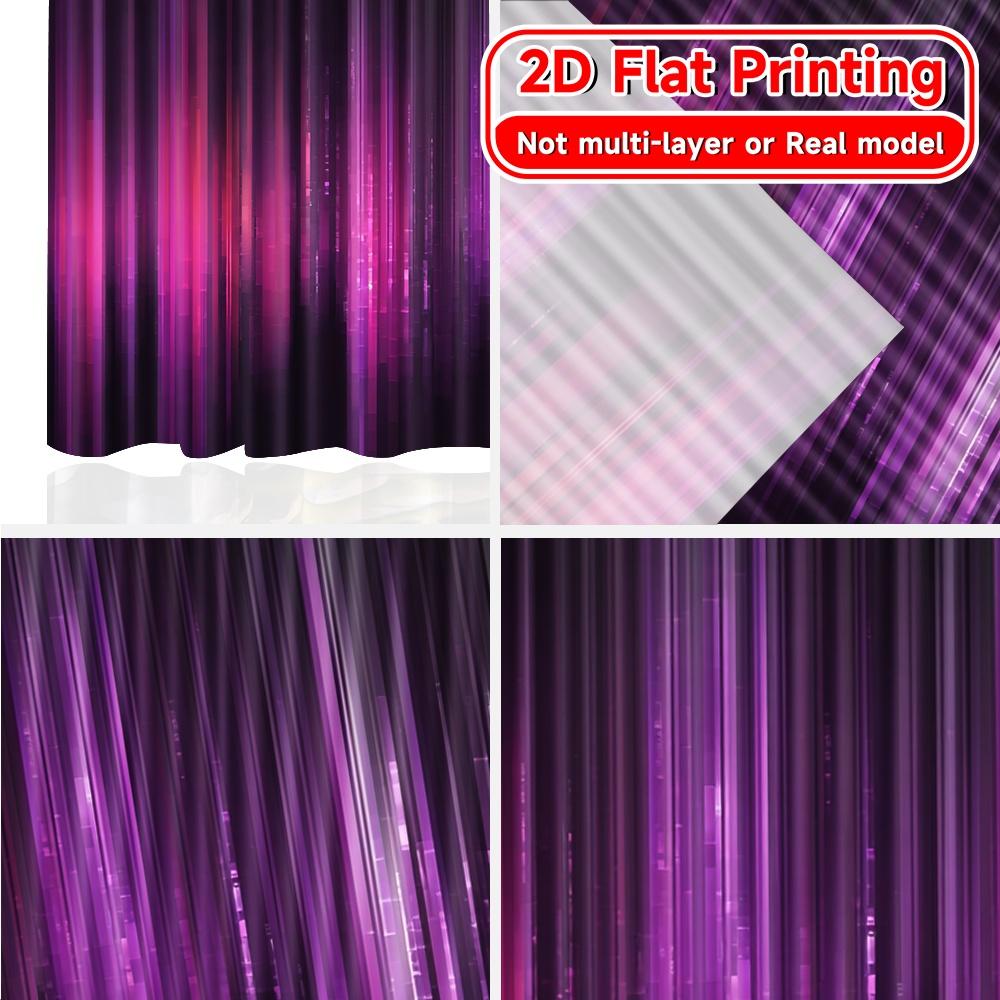 2D Flat Printing,2pcs Neon Cascades Popular Curtains&Drapes Fabric Curtains Festive for Living Room, Bedroom, Office, and Cafe
