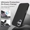 Coque de Protection - BOOLING - pour iPhone 17 - Silicone Souple Anti-Rayure avec Bandoulière Noire