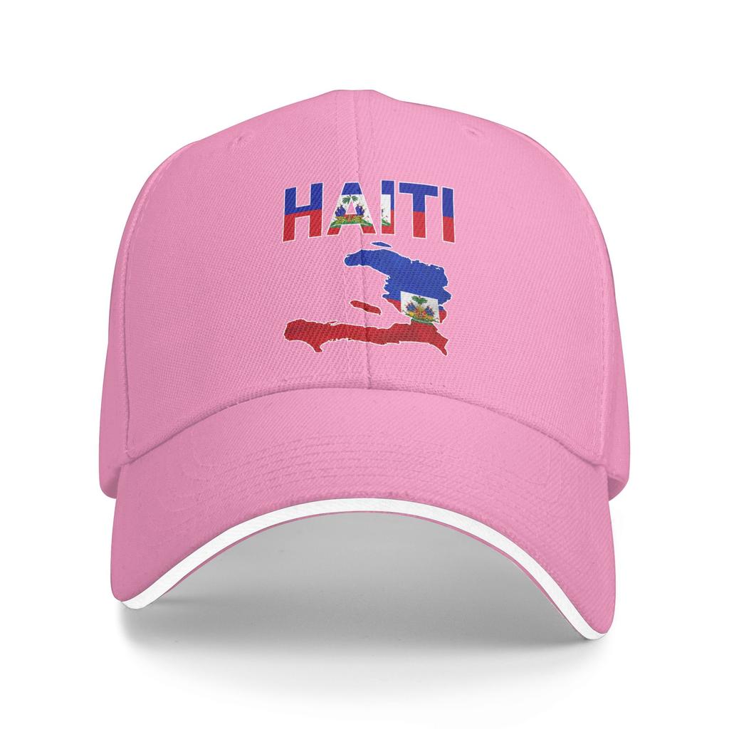 Sun Baseball Cap Happy Haitian Flag Day Cool Haiti Flag Map Haitian Custom DIY Hip Hop Hats Hot Sale Fashion Baseball Caps