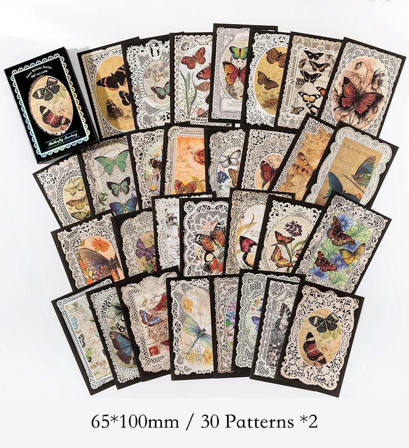 60pcs/pack Vintage Scrapbooking Supplies Materials Paper Decor Junk Journal School Diary Marking Stationery Memo Paper