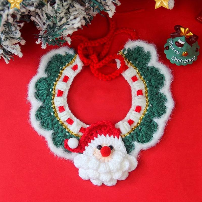 Halloween Christmas Cat Collar Pet Scarf Accessorie Cute Cat Clothing Decoration Pet Clothes for Cat Halloween Decoration