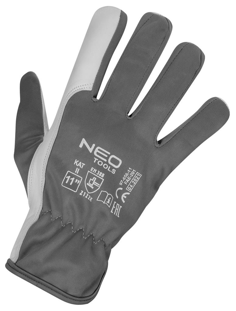 Work Gloves, 2121X, Goatskin, Size 11", CE