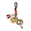 Wealth Zodiac Keychain Brass Car Key Chain Retro Snake Key Ring  Women