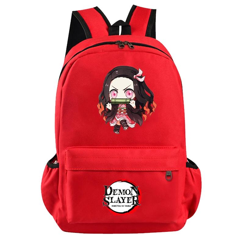 Anime Demon Slayer Backpack for Boy Girl Back To School Bag Large Capacity Backpack Bookbag for Kid Men Women Travel Bag Mochila
