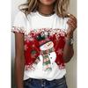 Stylish Comfortable Loose Round Neck Print Short Sleeve Daily T-Shirts Women’s