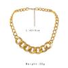 Gold chain ins exaggerated short choker necklace trendy punk style necklace