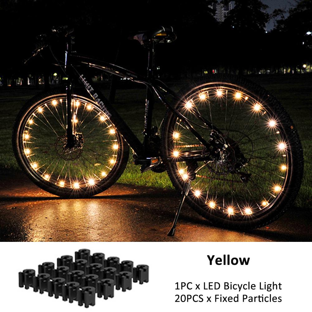 2026 New Colorful LED Wheel Lights Front and Rear Spoke Lights Cycling Decoration Tire Strip Light Accessories Bicycle Lights