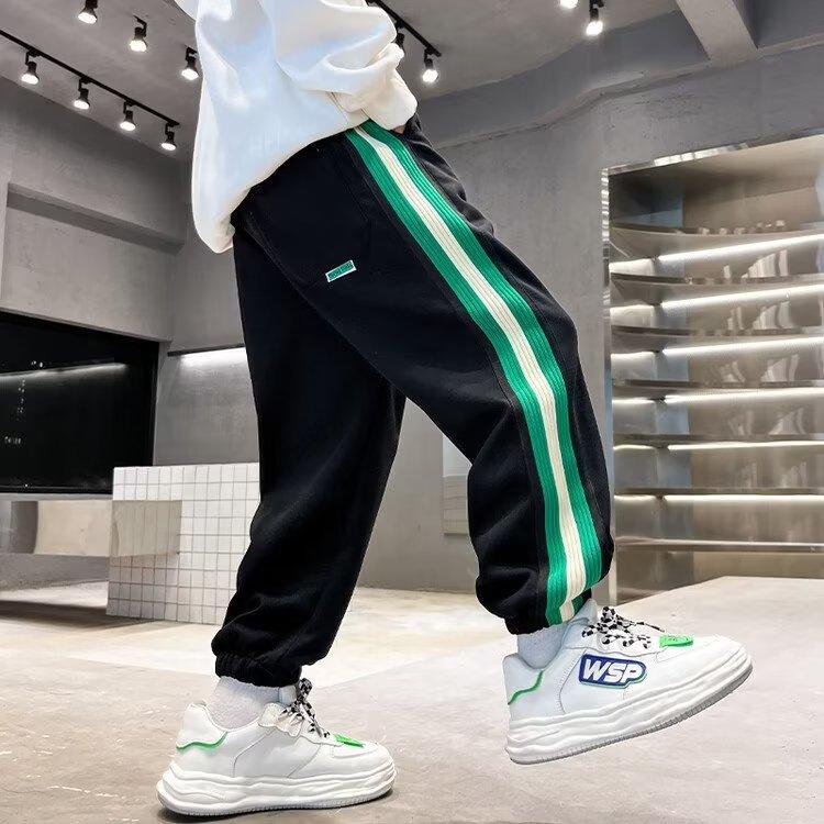 Boys' Spring and Autumn Pants 2025 New Children's Autumn Long Pants Big Boys' Stylish Sports Sweatpants