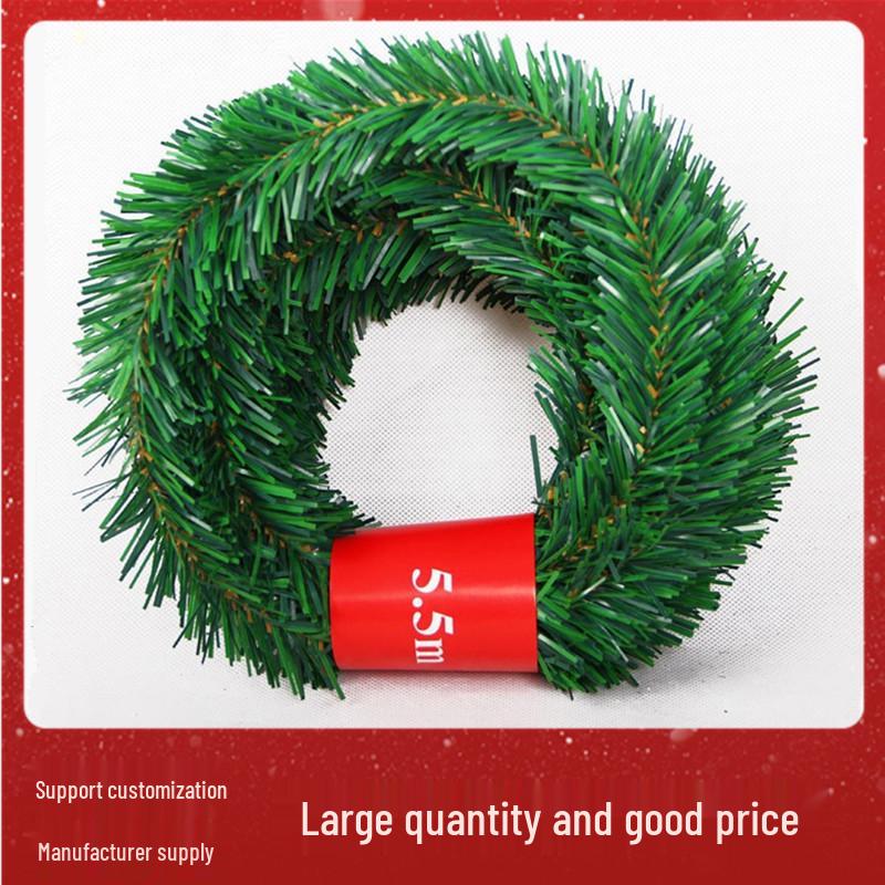 5.5m Shapeable Christmas Garland Ribbon for European and American Holiday Decorations