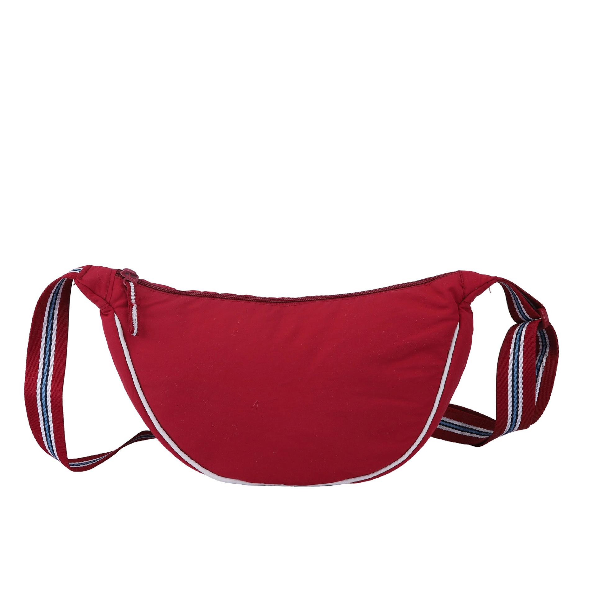 Новая наплечная сумка японская простая большая вместимость универсальная сумка-мессенджер нишевая текстура женская сумка сумка-пельмень красный