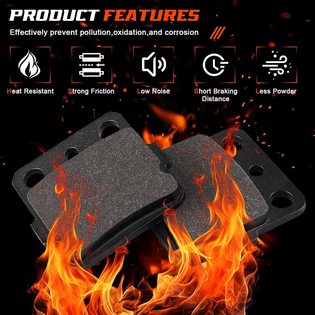 400Ex Brake Pads For Honda TRX400X 2009-2014/TRX400EX Sportrax 400 2001-2008/TRX400EX Fourtrax 1999-2000/TRX300EX Fourtrax 300 1993-2008/TRX250X