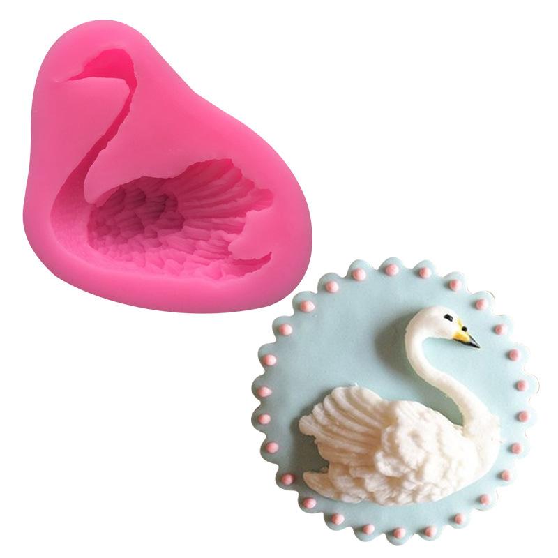Moules Silicone Forme Cygne - Pour Fondant, Chocolat, Pâte à Sucre, Décoration Gâteaux