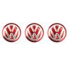 3PCS Car Metal Emblem Stickers Auto Remote Key Logo For  Volkswagen VW GTI Rline Passat Golf Polo Touareg Jetta Tiguan 14mm