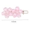 New Y2K Resin Cherry Blossom Hair Clips for Women Sweet High-End Solid Color Duckbill Clip Delicate Temperament Hair Accessory