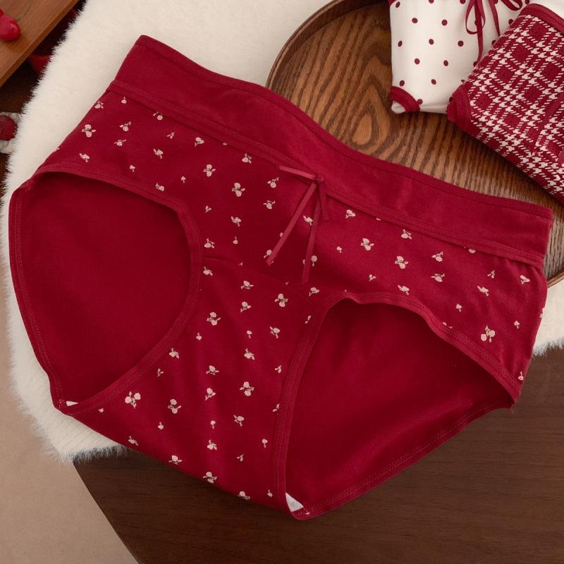 New Year Zodiac Red Antibacterial Pure Cotton Women's Underwear - Good Luck Wedding Edition