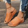 Fashion 2025 Shoes Sandals Summer Open Toe Women's Shoes Slides Sandals for Women Wedge Shoes Comfortable Female Footwear Slipper