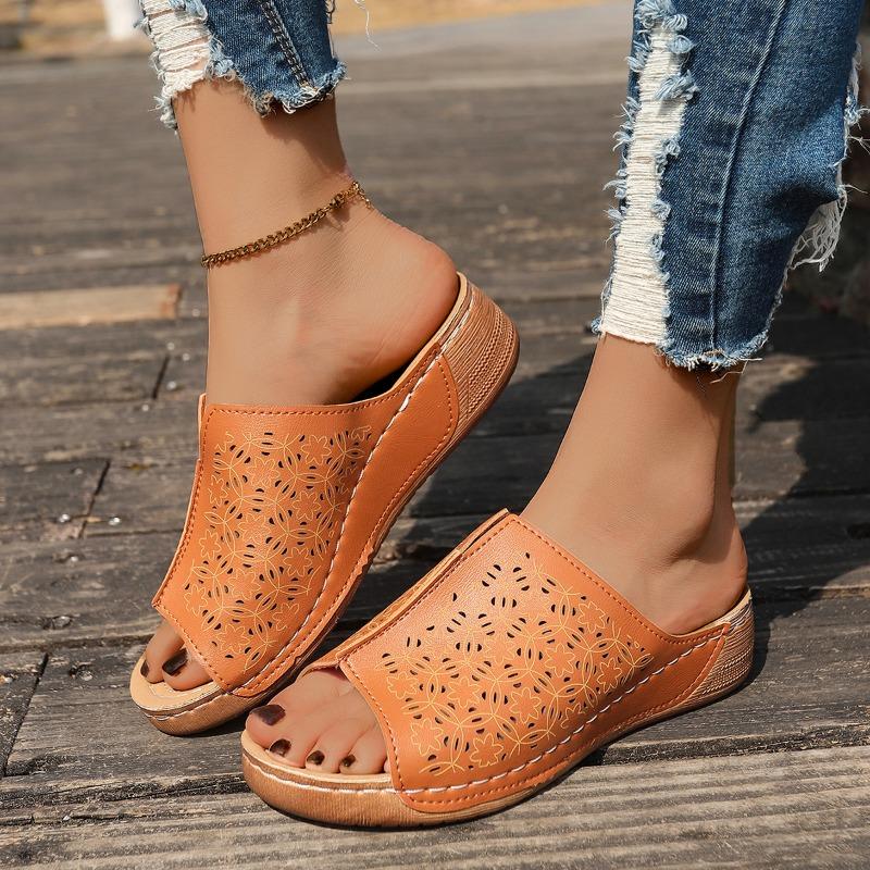 Fashion 2025 Shoes Sandals Summer Open Toe Women's Shoes Slides Sandals for Women Wedge Shoes Comfortable Female Footwear Slipper