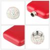 Classical Stainless Steel Square Drinking Flask With Leak Proof Rhinestones Lid Small Liquor Bottle Hip Flask For Parties And Outdoor Activity