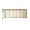 Linen cotton fringed lace short curtain Japanese style small short curtain Cabinet curtain Partition curtain Dustproof semi-blackout curtain