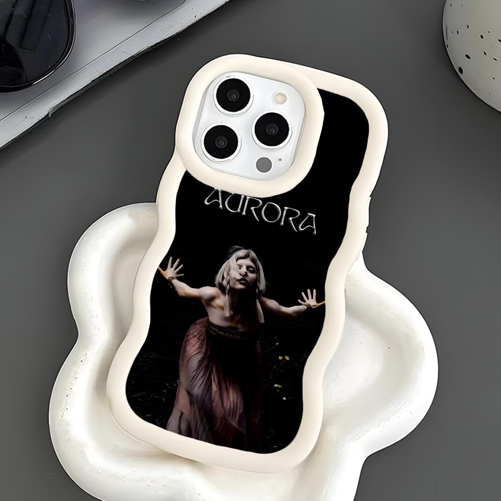 Aurora Aksnes Wavy Edge TPU Handyhülle für iPhone 17 16 15 14 13 12 11 Air Pro Max Plus Bunte Hülle