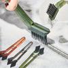3pcs Heavy Duty Long Handle Cleaning Clips with Hard Bristles , No Dead Corner Design, No Tile Damage, Ergonomic Grip for Bathroom, Kitchen, Floors