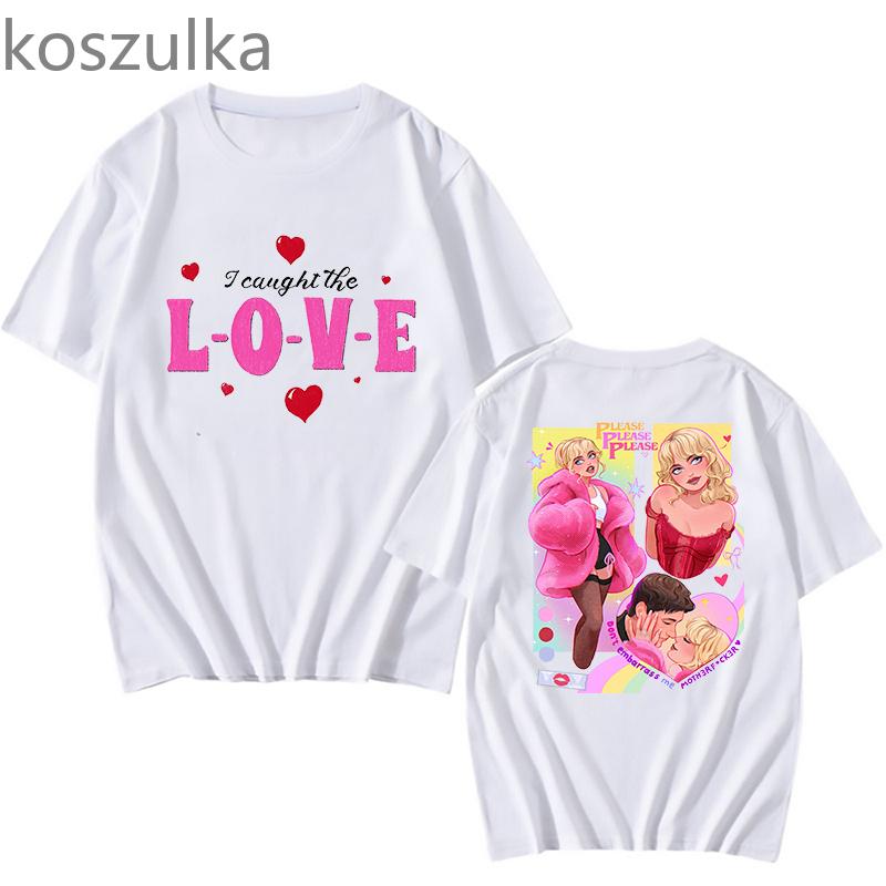 

Sabrina Carpenter Love T Shirts Summer Unisex Fashion Tshirt Cotton T-shirts Four Seasons Manga Comic Streetwear 2XL