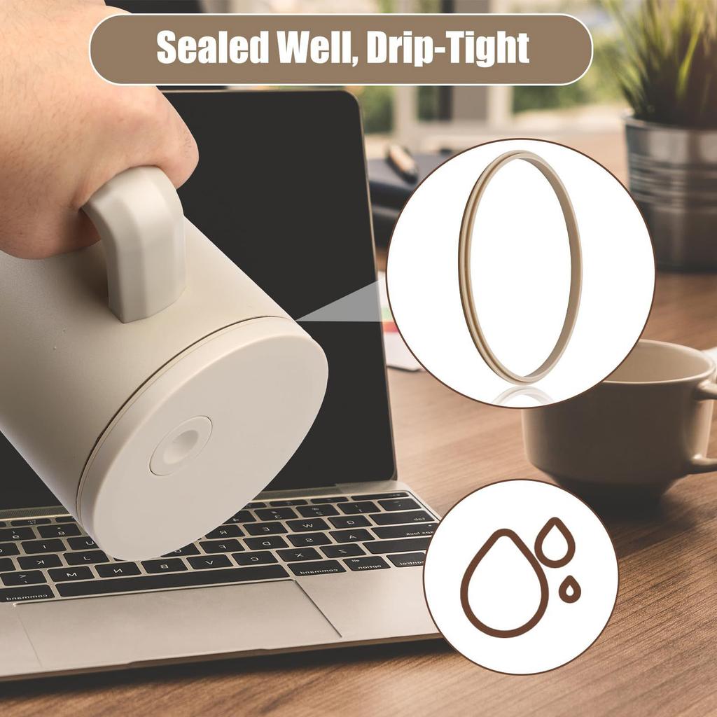 6 ks Pevné silikonové těsnění Náhradní pro víčka 40oz hrnků Kompatibilní s nerezovými lahvemi na vodu