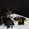 Set Of 4 Gold Leaf Spoons, Stainless Steel, Decorative
