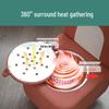 Portable Smokeless Moxibustion Stool with Solid Wood Legs for Warm Sitz Bath and Moxa Sticks
