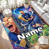 Custom Name Personalized Kylian Mbappe Print Carpet, Versatile Home Decor Rug, for Playroom, Apartment, Balcony, Entryway, Hallway Gift