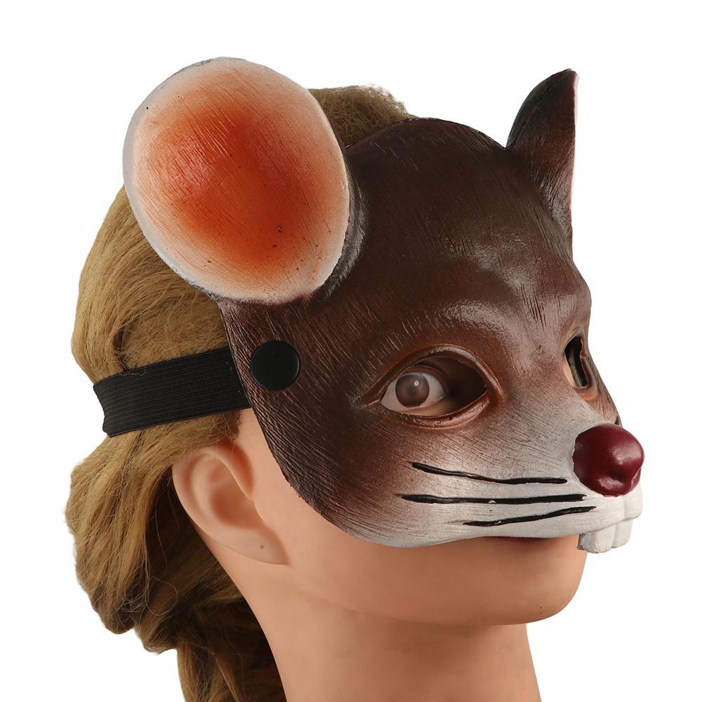 For Women Men Prom Party Supplies 3D Animal Mask Mouse Face Cover Half Face Mask Halloween Masks