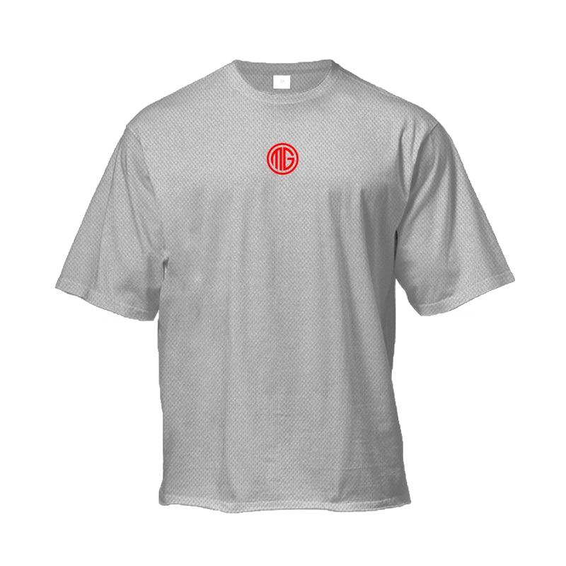 Do The Work Marke Fitnessstudio Sport Mesh Fitness Herren Oversized Schnelltrocknend Locker Outdoor Hip Hop Bedrucktes O-Ausschnitt Bodybuilding T-Shirt