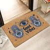 Evil Eye Welcome Mat Non-Slip Machine Washable Floor Mat for Home Outdoor Entryway Balcony Home Decor Rug Outdoor Mat Decor