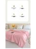All-Season Luxury Flannel Blanket - Small, Double-Sided Fleece for Office or Home Use